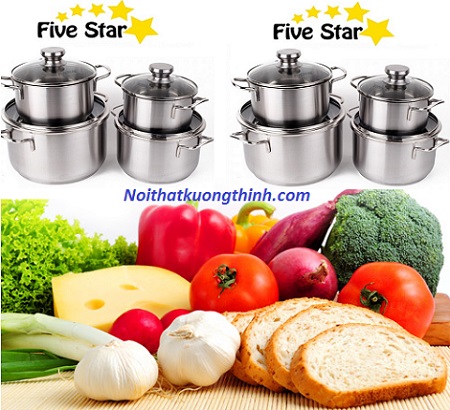 Bộ nồi Fivestar 4 chiếc được rất nhiều người Việt ưa chuộng