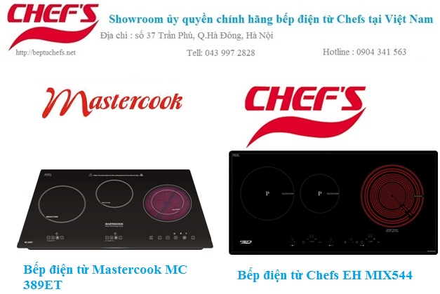 So sánh bếp điện từ chefs eh mix544 và bếp điện từ Mastercook mc 389et